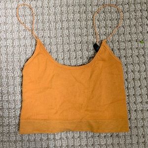 YELLOW BRALETTE/CROP TOP